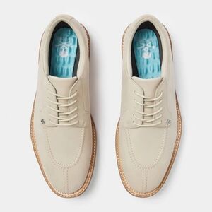 G/FORE Mens Split Toe Gallivanter Luxe Leather Golf Shoes Stone Limited 8.5 NIB